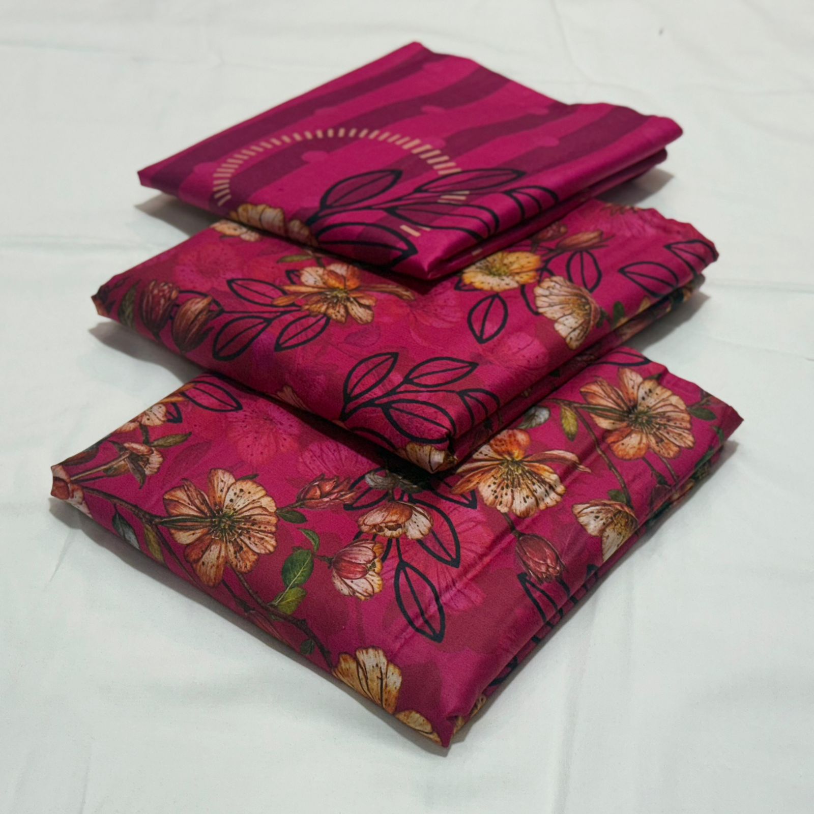 Almirah Linen Unstitched 3PC D-012
