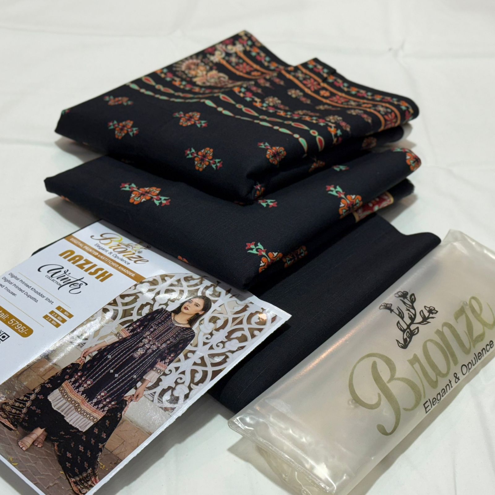 Bronze Unstitched Khaddar 3PC D-007