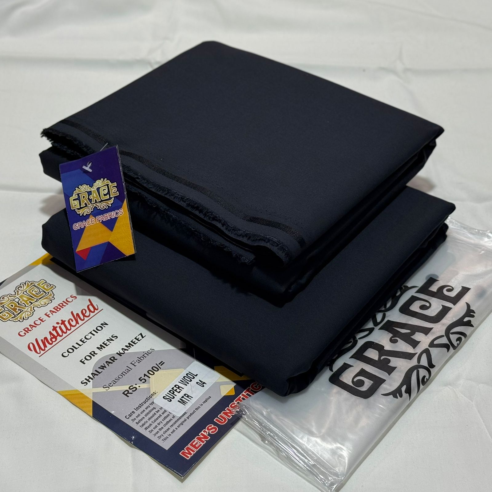 Grace Premium Unstitched WOOL A-004