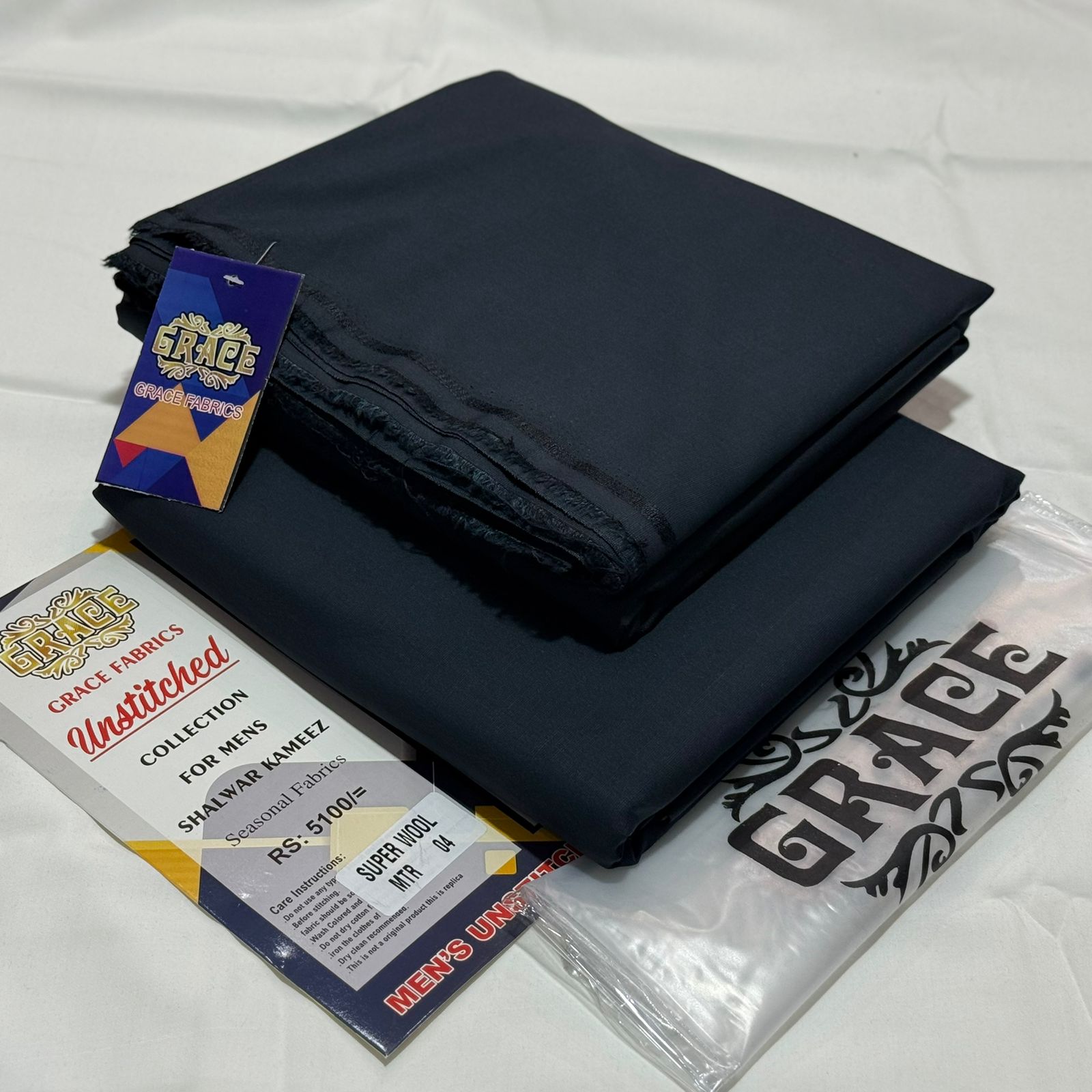 Grace Premium Unstitched WOOL A-007