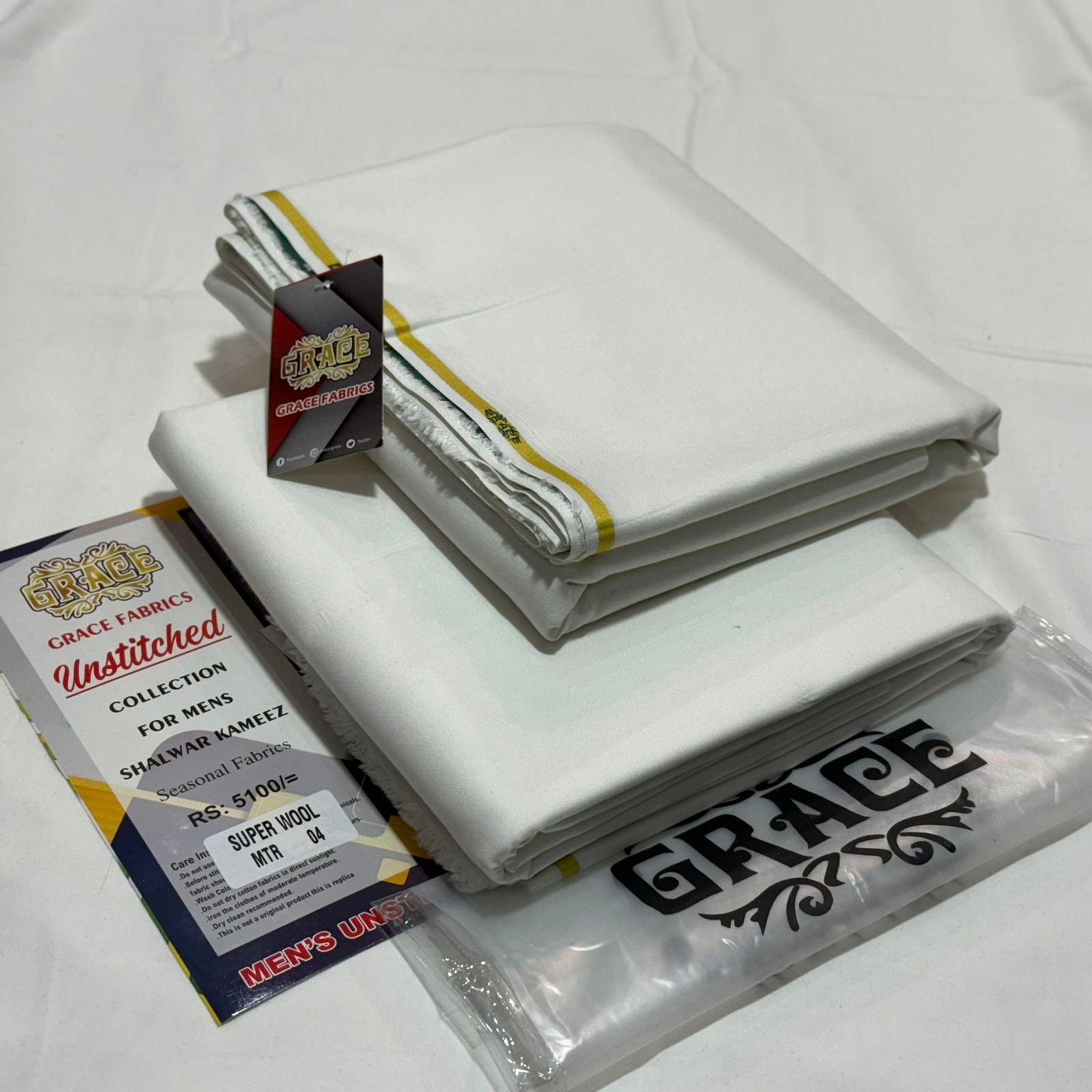 Grace Premium Unstitched WOOL A-013