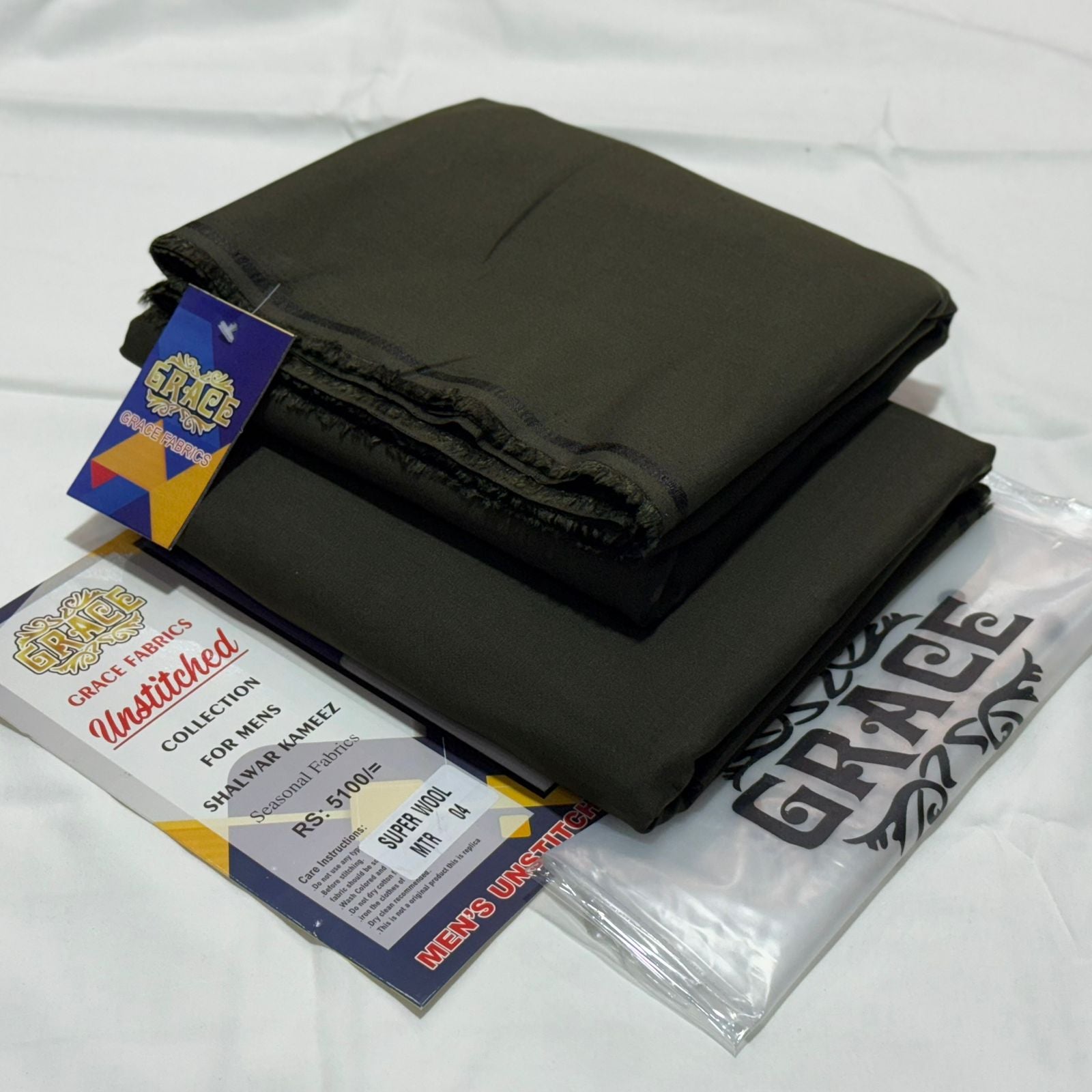 Grace Premium Unstitched WOOL A-014
