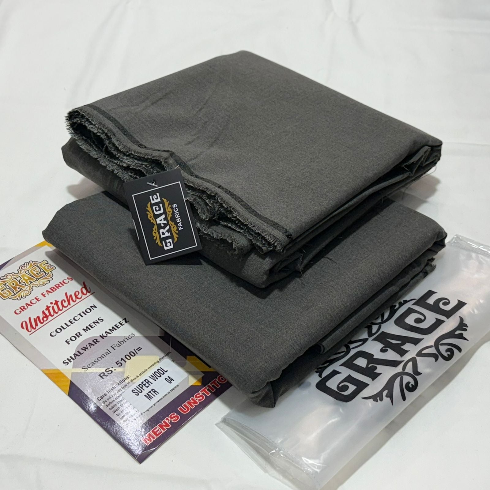 Grace Premium Unstitched WOOL A-016