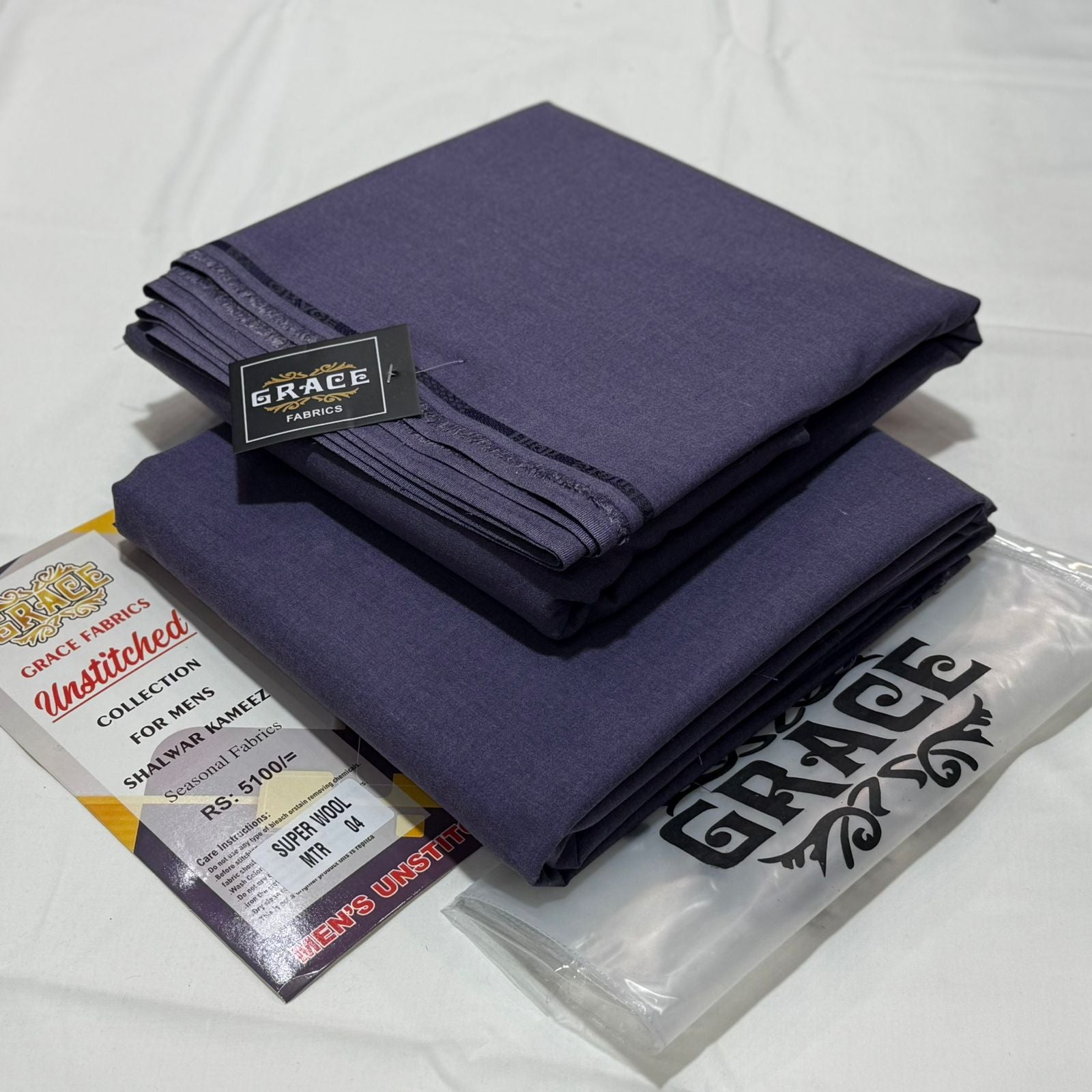 Grace Premium Unstitched WOOL A-017