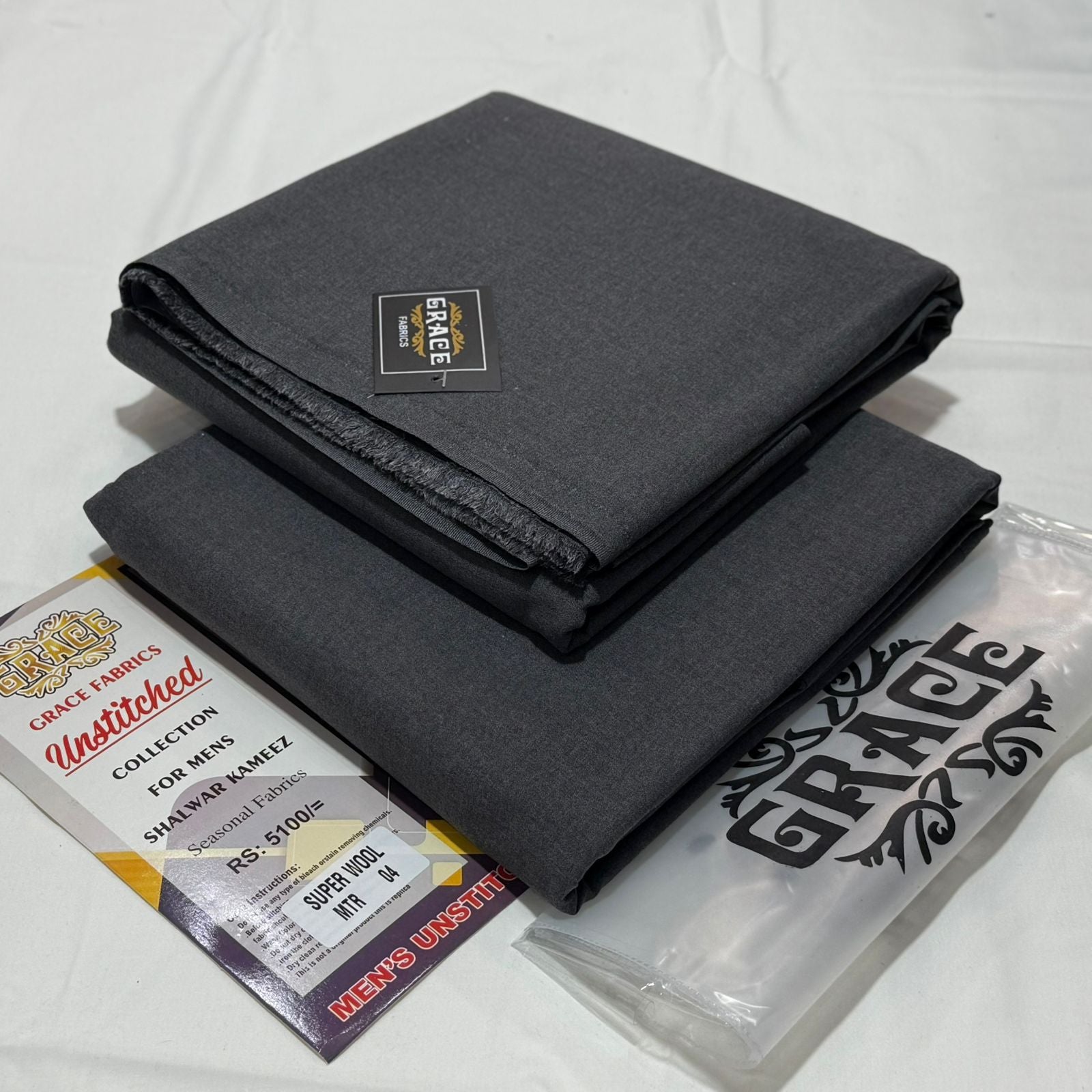 Grace Premium Unstitched WOOL A-018
