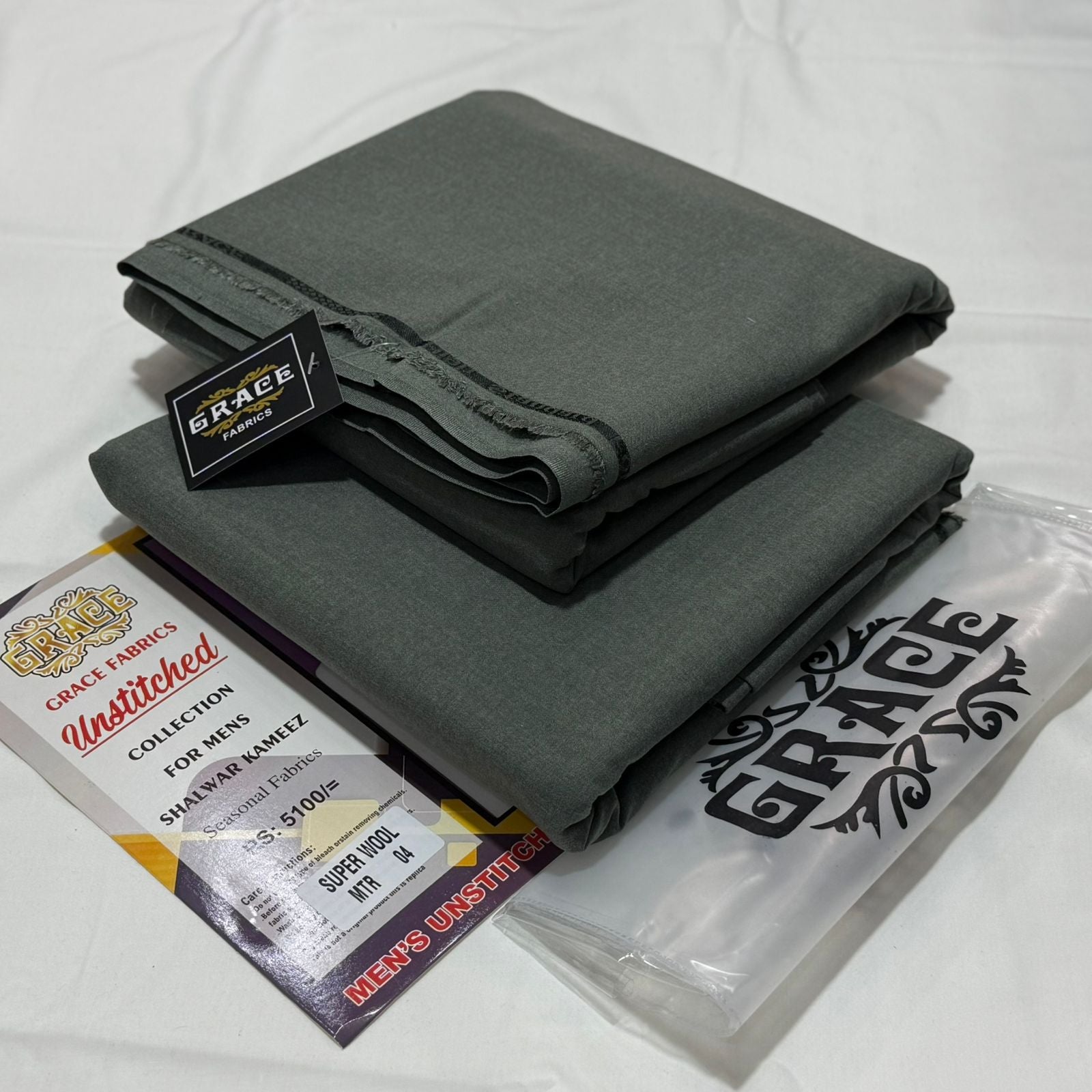 Grace Premium Unstitched WOOL A-019