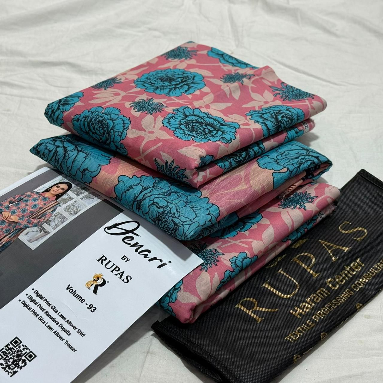 RUPAS Bana Dora Lawn 3Piece D-005