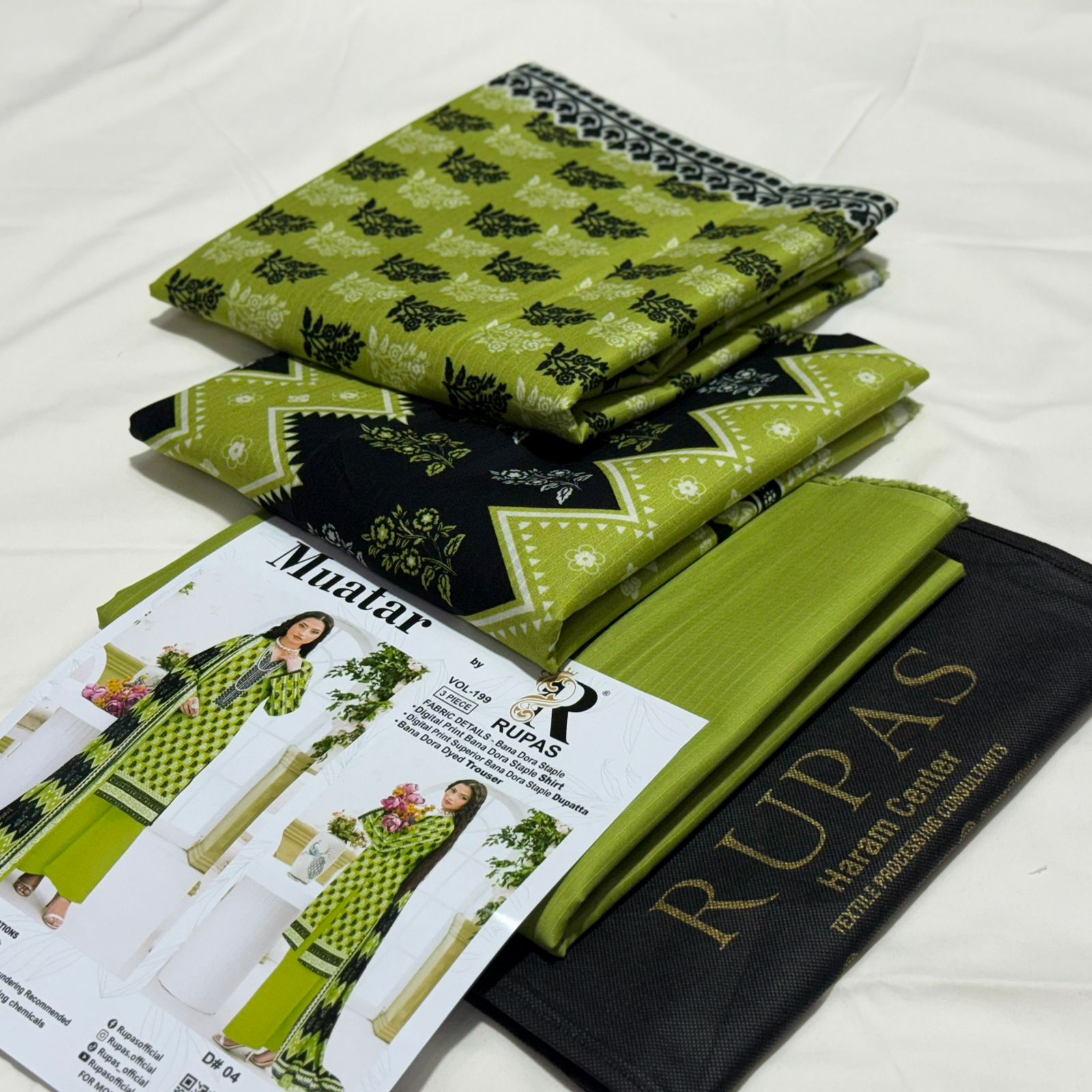 RUPAS Doria Viscose Linen 3Piece D-003