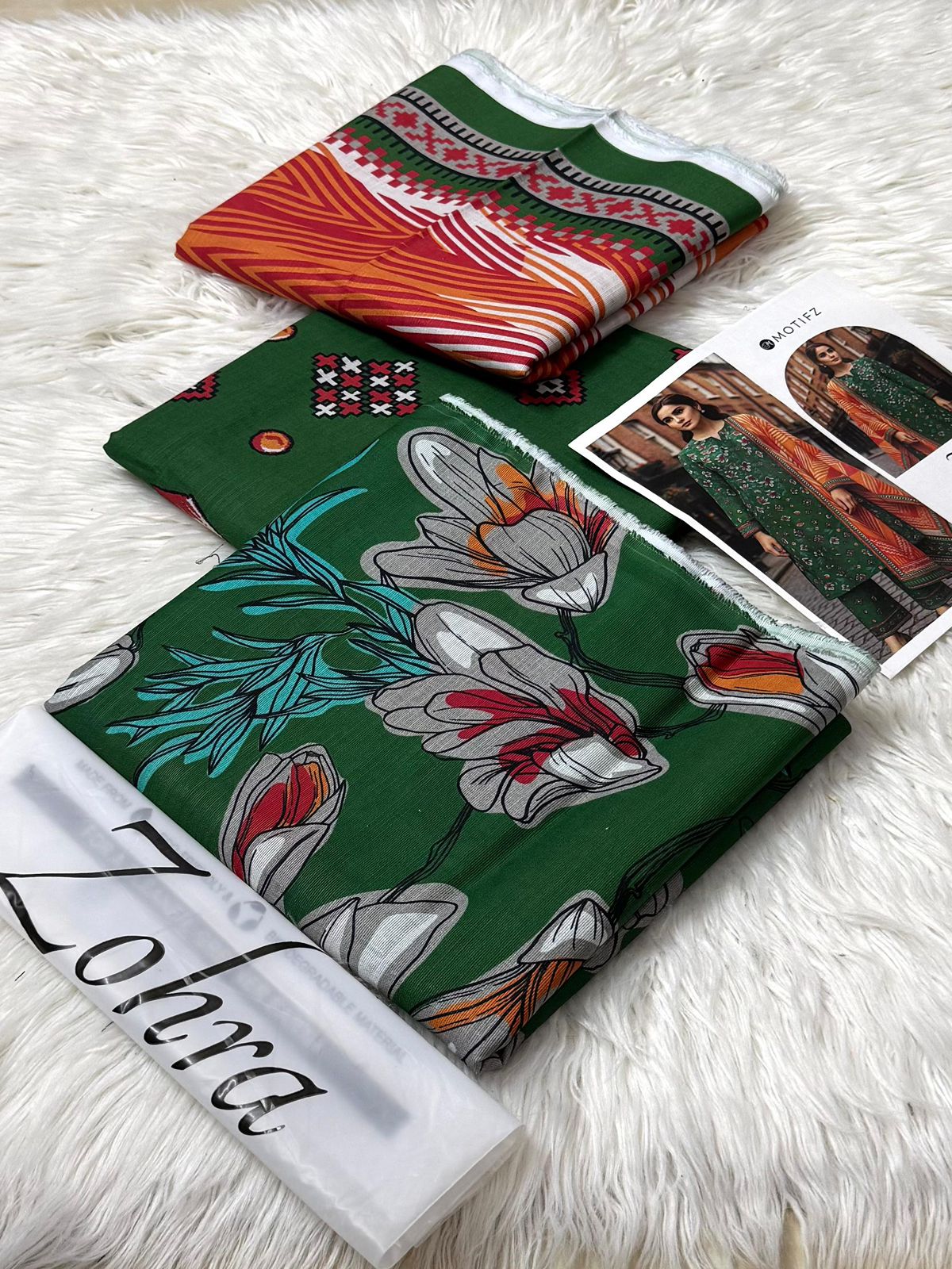 Zohra Khaddar 3Piece D-003