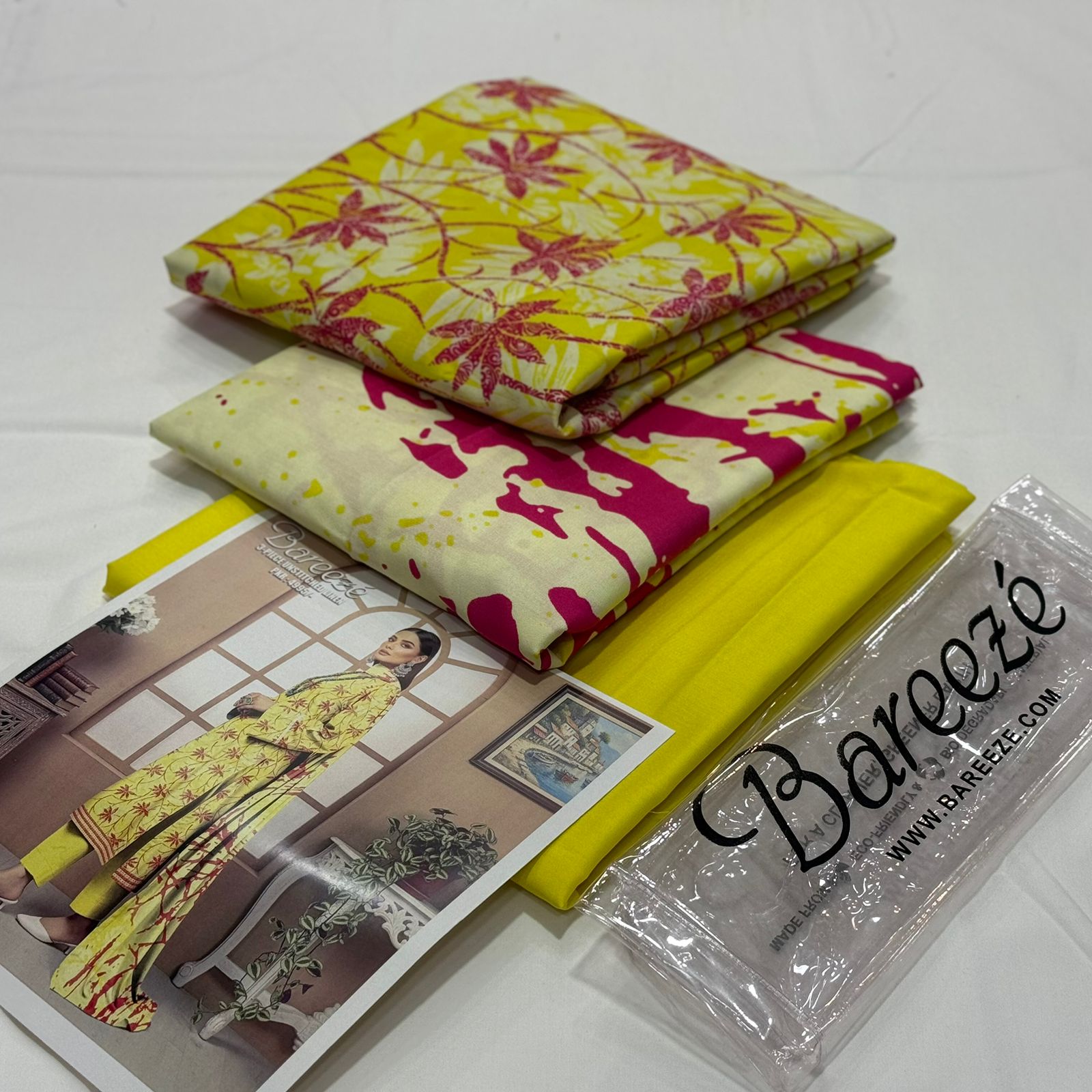 Bareeze Linen Unstitched 3Piece D-016