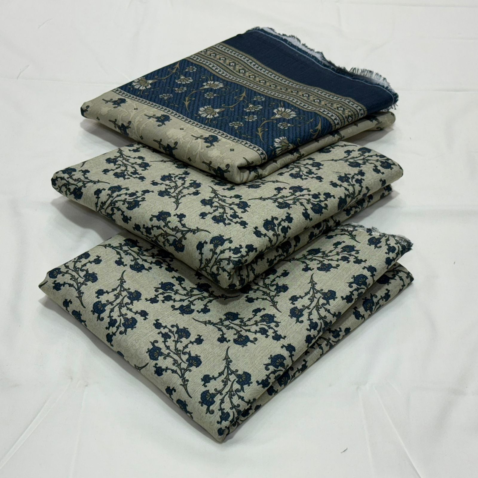 Bin Saeed Khaddar 3Piece D-012