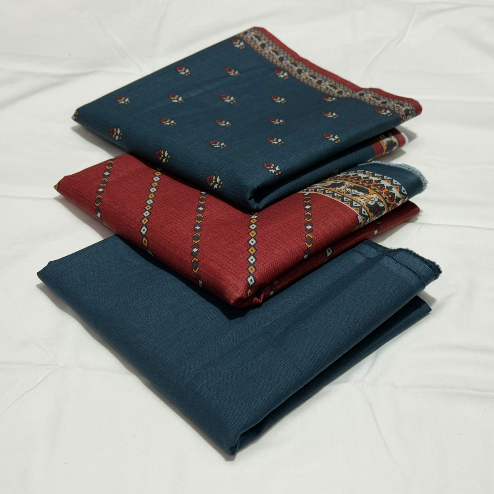 Bin Saeed Khaddar 3Piece D-015