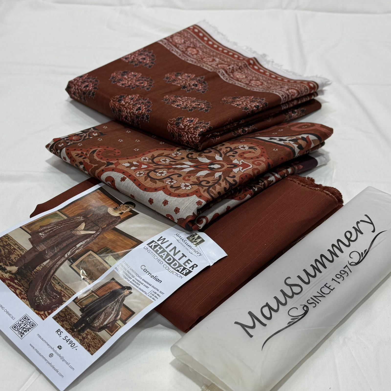 Mausummery Khaddar 3Piece D-002