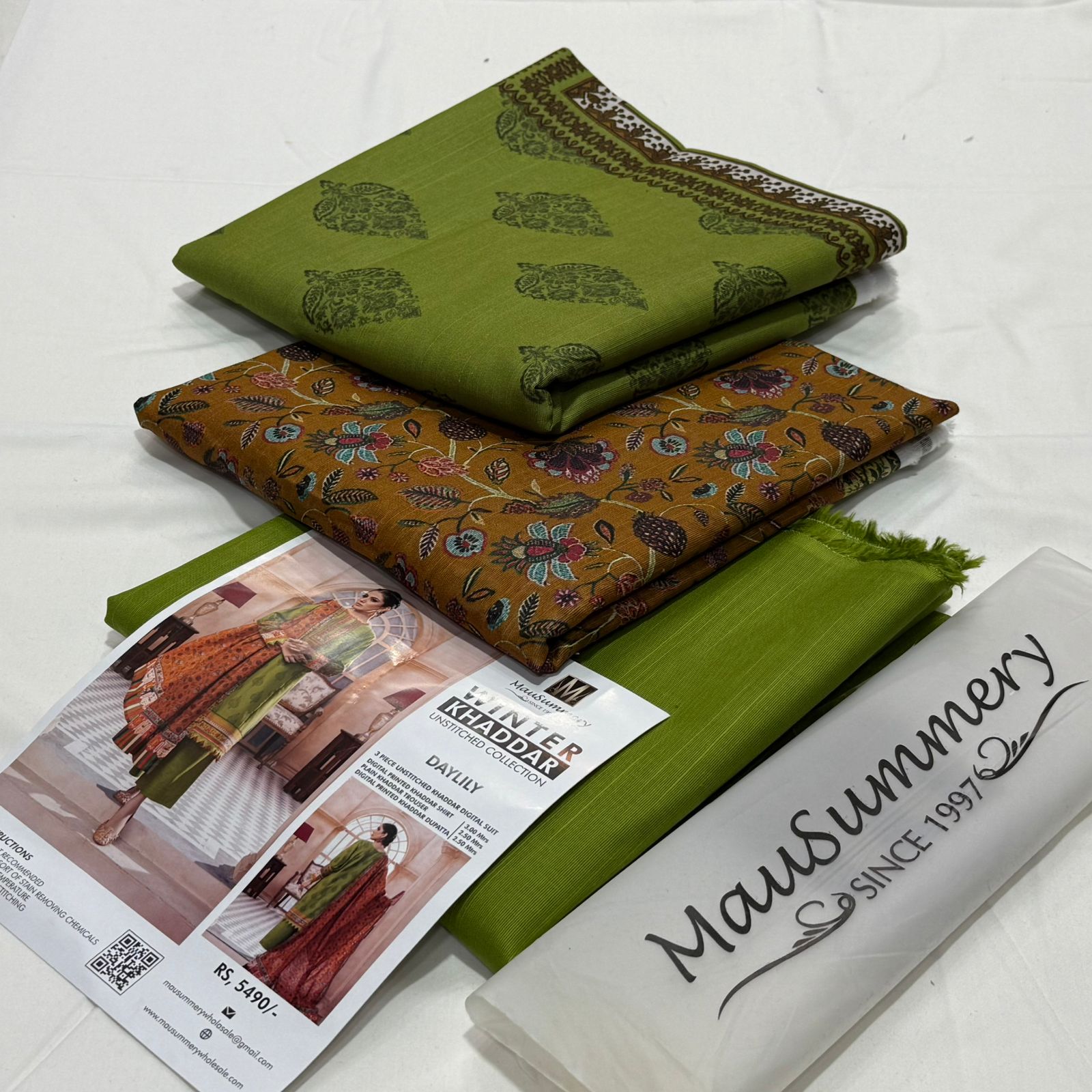 Mausummery Khaddar 3Piece D-007