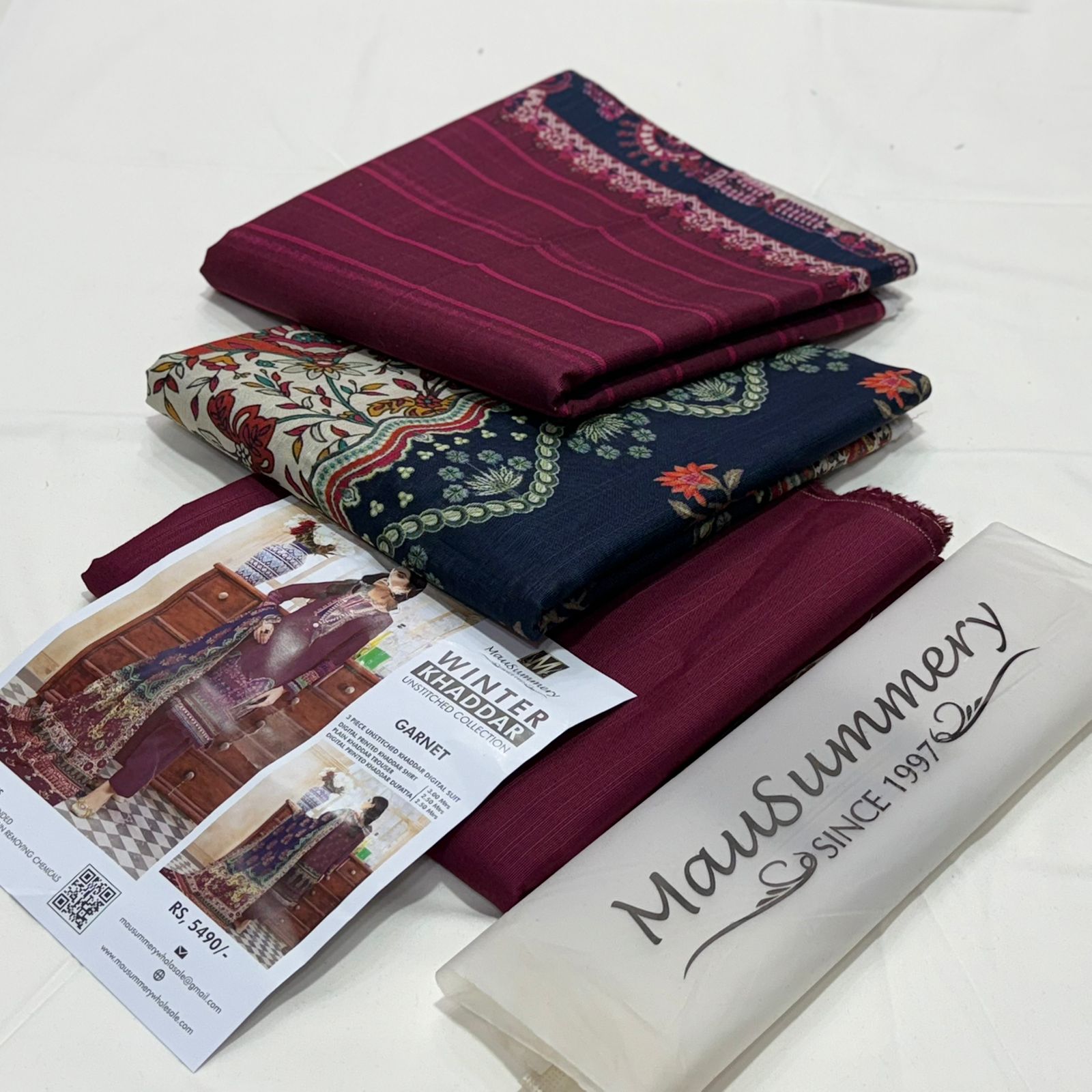 Mausummery Khaddar 3Piece D-008