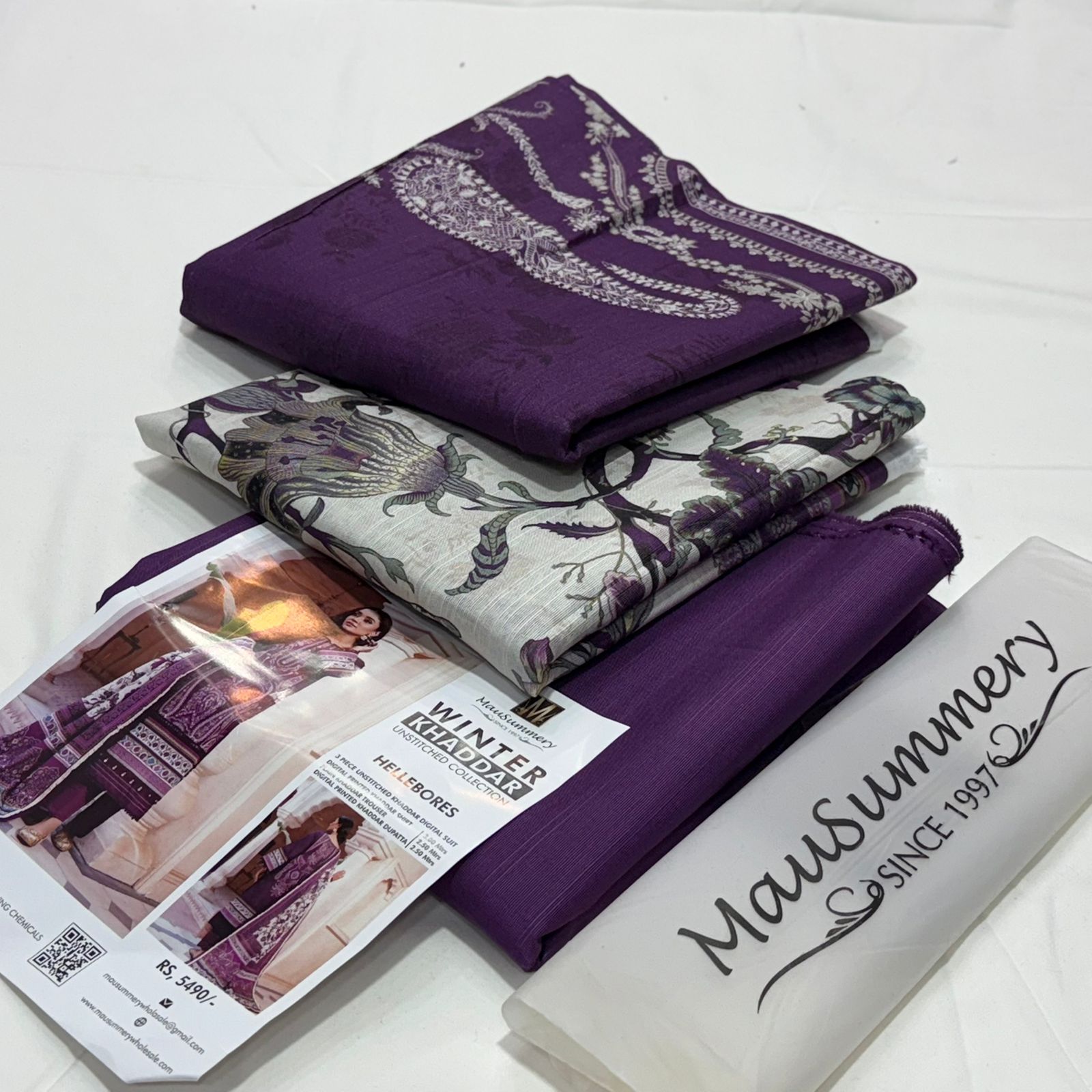 Mausummery Khaddar 3Piece D-010