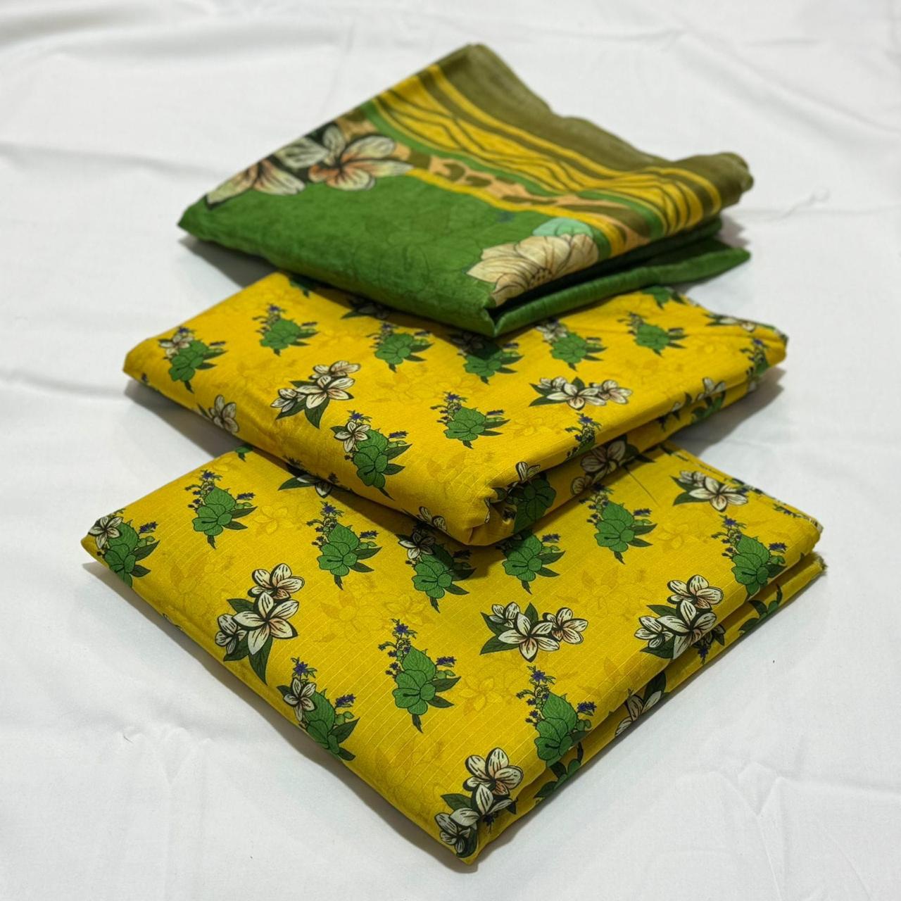 Almirah Linen Unstitched 3PC D-010